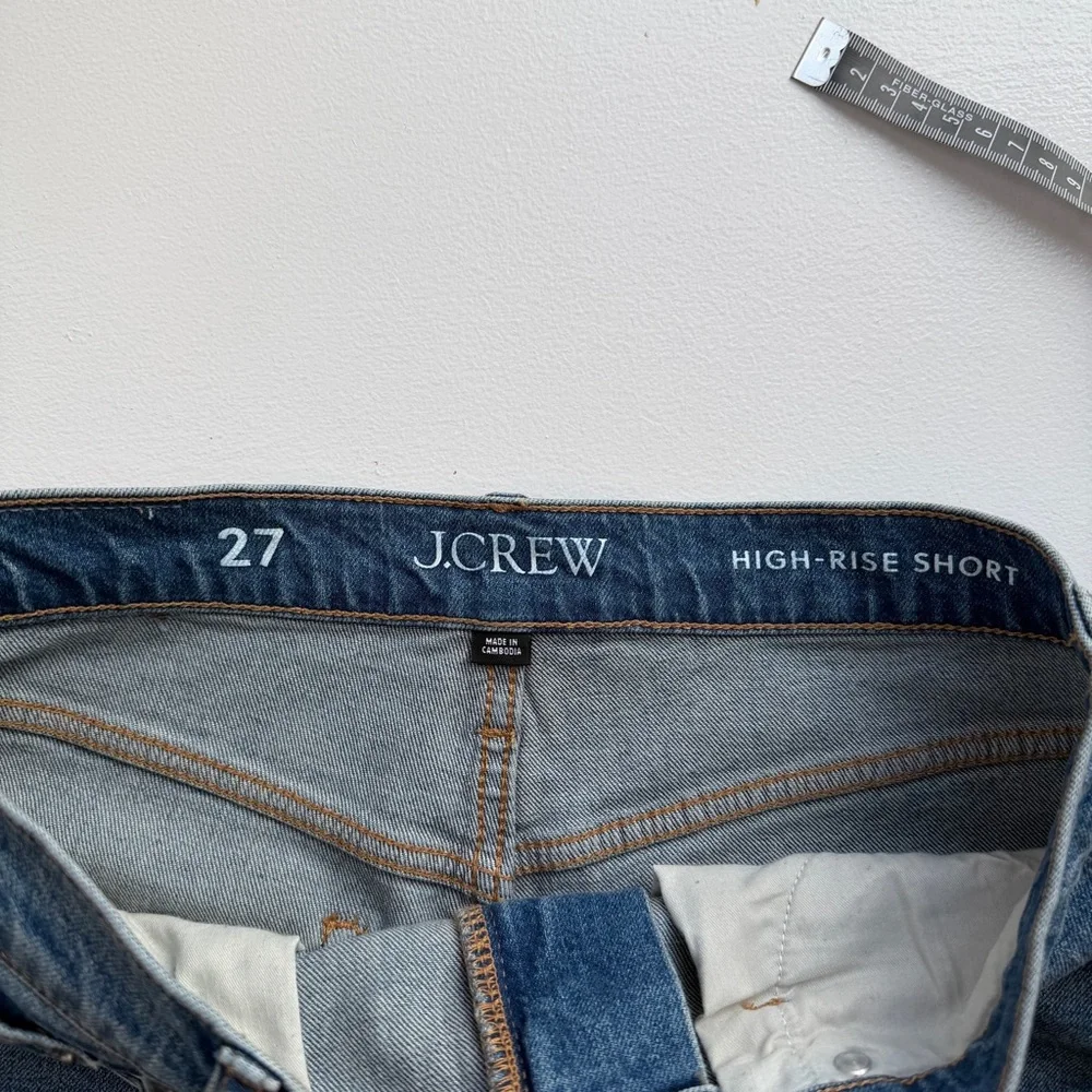J. Crew high Rise Short Blue Denim Cutoff Shorts